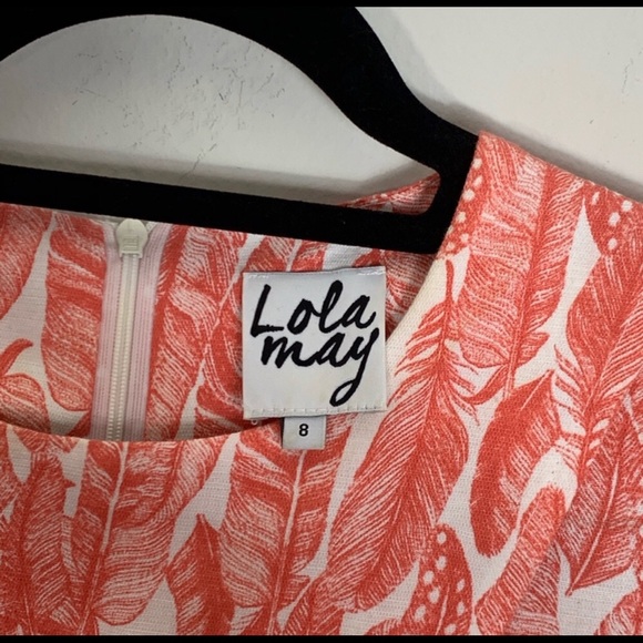 Lola May 2-Piece Feather Print Crop Top Skort Set - Picture 4 of 9